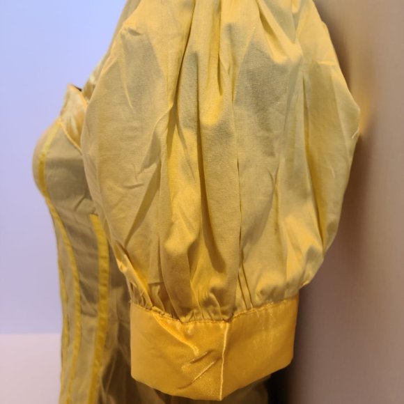 New Yellow Corset Style Blouse - Picture 4 of 4
